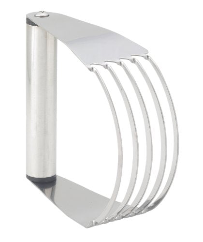 HIC Mrs. Anderson's Baking 45752 Pastry Cutter and Dough Blender, 5-Blade, Stainless Steel