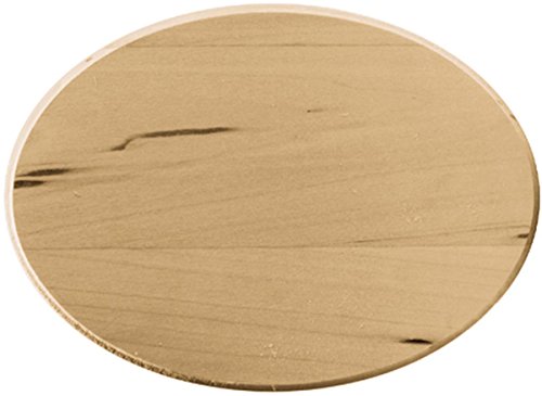 Walnut Hollow Basswood Oval Thin Plaque, 5 by 7-Inch