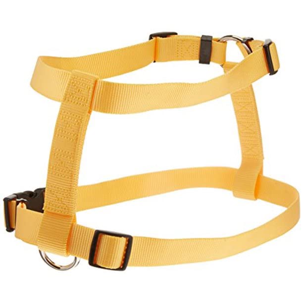 OmniPet Kwik Klip Adjustable Nylon Pet Harness, Yellow, Small