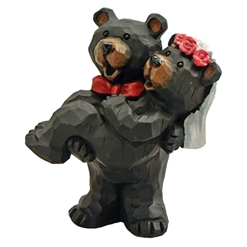 Lipco Wedding Bears Bride and Groom Figurine, 4.5-inches