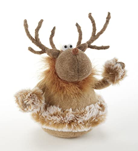 Delton Short Deer Stamp, 7.5-inch Height, Fur Trim