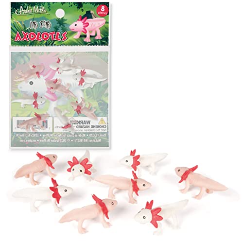 Accoutrements Archie McPhee Itty Bitty Axolotls 8 Pack