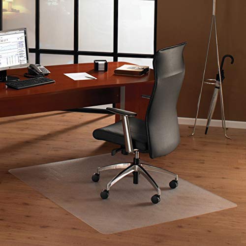 Floortex Ultimat Polycarbonate Chair Mat for Hard Floors, 53" x 48", Rectangular, Clear (FR1213419ER)