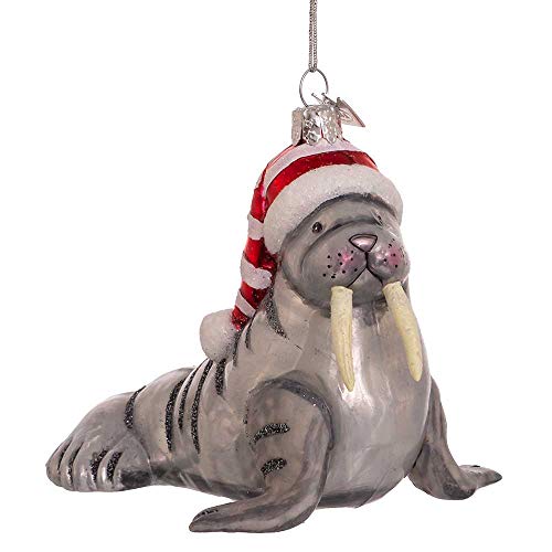 Kurt Adler Adler NBX0011 Single Ornament, Gray, Red, White