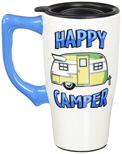 Spoontiques"Happy camper" Travel Mug, Multicolor