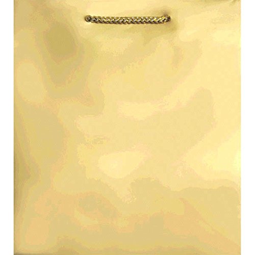 Amscan Gift Bag Party Supplies, 9 1/2"H x 7 3/4"W x 4 1/2"D, Gold