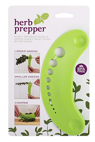 HIC Harold Import Co. 93266 Herb Prepper and Mezzaluna Chopper, For Large and Small Herbs, Green