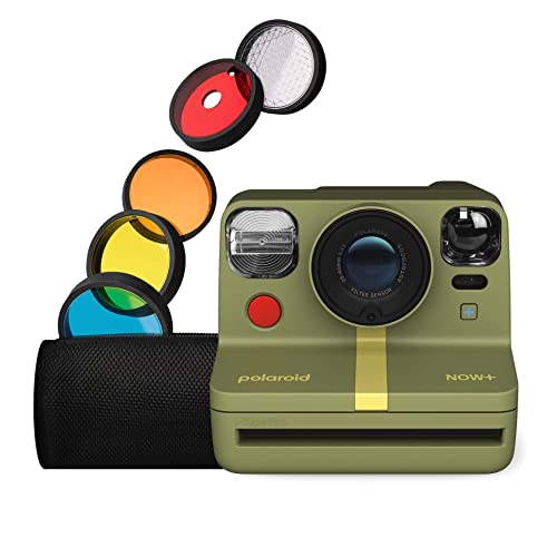 Exertis Polaroid Now+ 2nd Generation I-Type Instant Film Bluetooth Connected App Controlled Camera - Forest Green (9075)