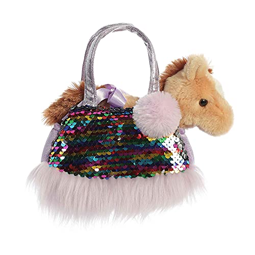 Aurora 32893 Pet Carrier Shimmers Horse Plush Figure 7 inches, Multicolor