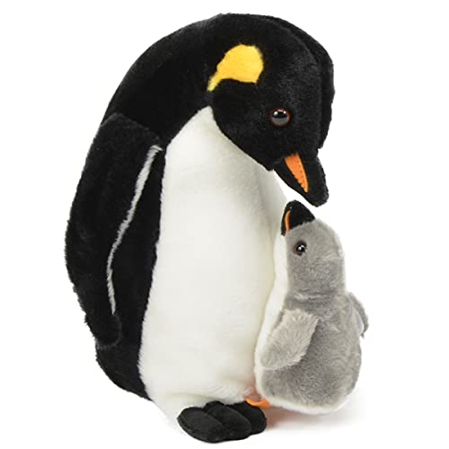 Unipak 2730 Mr. Penguin with Baby Plush, 9-inch Height
