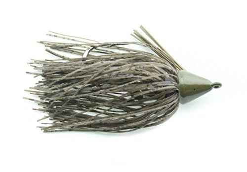 Nichols Lures MJ11-14 Mango Jig Dark Green Pumpkin, 1/4 oz