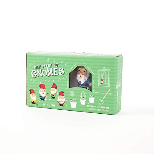 Gift Republic Mini Garden Gnomes for Plant Pots, Multi