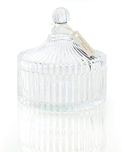 Shelley Kyle Large Crystal Puff Dish, Puff Not Included, 1 Count