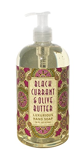 Greenwich Bay BLACK CURRANT OLIVE BUTTER Hand Soap Enriched with Shea Butter, Cocoa Butter and Black Currant Butter 16 oz