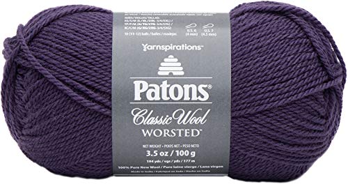 Spinrite Yarns (CA) Patons Classic Wool Yarn, Purple Night