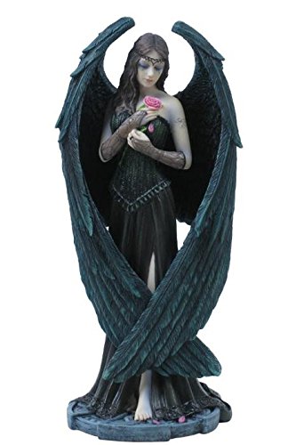 Unicorn Studio 8.75 Inch Fantasy Figure Tattooed Fallen Angel Rose Objet D&