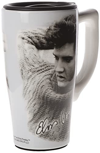 Spoontiques Elvis Legend Travel Mug, White