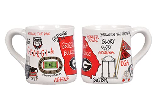 Magnolia Lane NCAA University of Georgia Bulldogs Icon Ceramic Mug