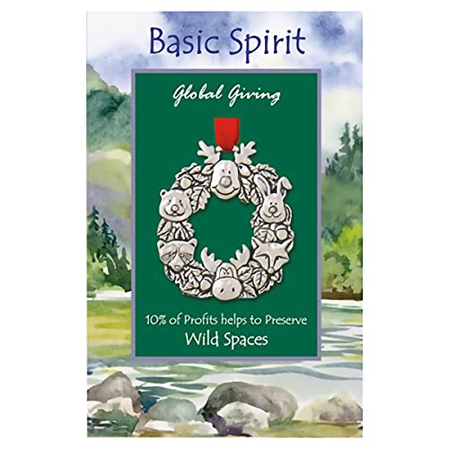 Basic Spirit Handcrafted Christmas Ornament - Animal Wreath Wild Spaces - Home Dcor, for Tree Decoration