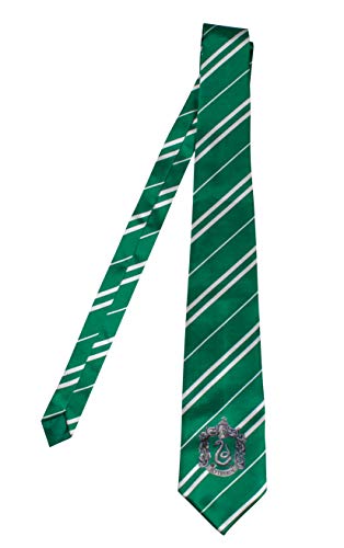 Disguise Harry Potter Slytherin Necktie Costume Accessory, Green & Gray, Adult Size