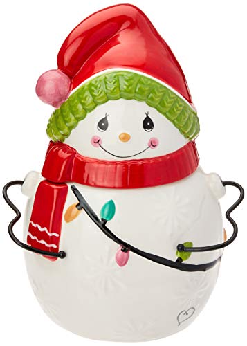 Precious Moments Snowman 191425 Cookie Jar, One Size, Multi