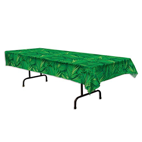 Beistle Palm Leaf Table Cover (54 in. X 108 in.)