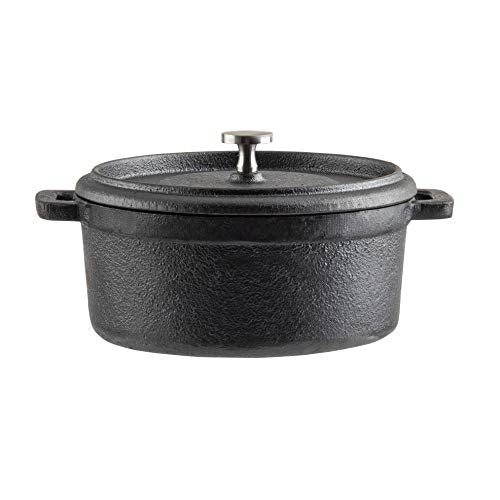 Tablecraft 16 oz Cocotte with Lid, Cast Iron & Stainless Steel Knob
