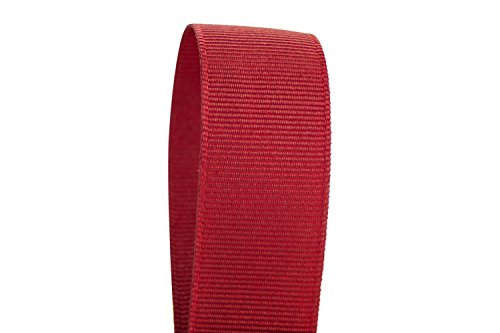 Ribbon Bazaar Solid Grosgrain Ribbon 1/4 inch Cranberry 50 Yards 100% Polyester