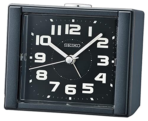 SEIKO Aoki Alarm Clock, Metallic Black