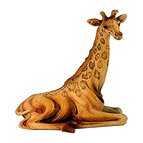 Unison Gifts StealStreet MME-928 6.5" Sitting Giraffe Carving Faux Wood Decorative Figurine, Brown