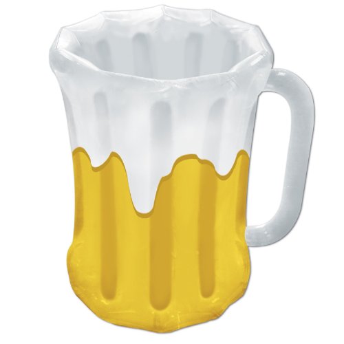 Beistle Inflatable Beer Mug Cooler (holds apprx 48 12-Oz cans) Party Accessory  (1 count) (1/Pkg)