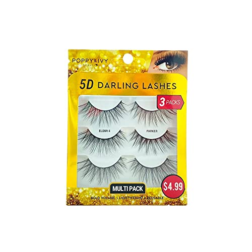 Absolute New York Poppy & Ivy 5D Darling Lashes - 3 Pairs (PARKER)