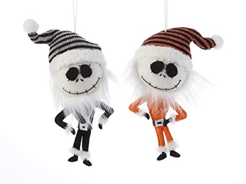 DeltonProducts 7.9" Hanging Skully Witch Ornament, 2 Asst