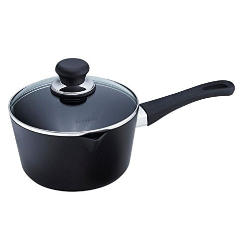 SCANPAN USA Inc Scanpan Classic 2-Quart Covered Saucepan, Black/Clear