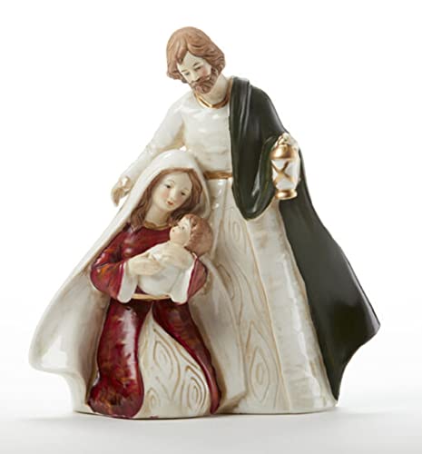 Delton Nativity Family, 8.6-inch Height, Porcelain, Red