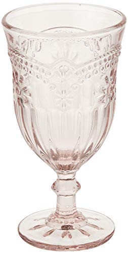Abbott Collection  27-Desiree/GOB Flower Wine Goblet, 6.5 inches H, Pedestal Dish