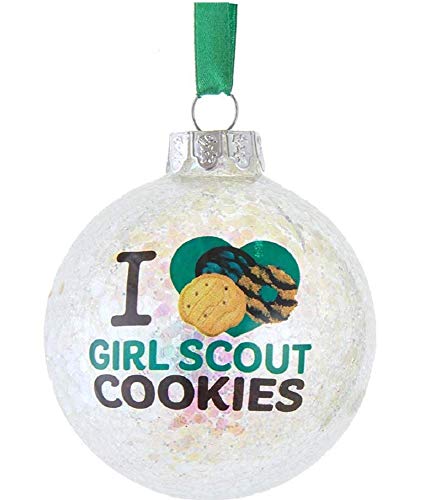 Kurt Adler Girl Scouts Kurt S. Adler 80MM Cookies Glass Ball Ornament, Multi