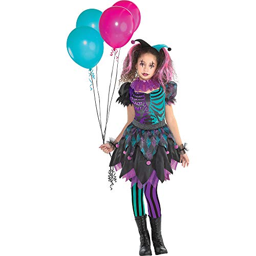 Amscan Suit Yourself Haunted Harlequin Halloween Costume for Girls, Small, with Accessories