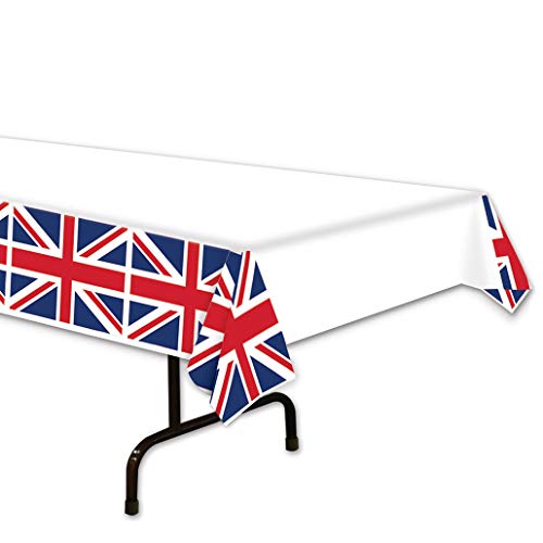 Beistle Union Jack Design Holiday Tablecover