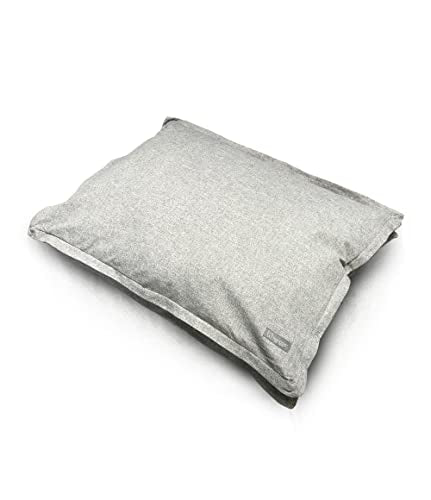 Nandog Pet Gear Large Pillow Pet Bed with Removable & Washable Cover for Dogs (Light Grey, Canvas)