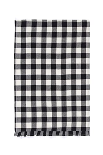 Shiraleah Gina Black and White Check Tea Towel