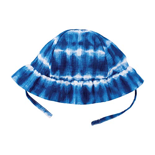 Mud Pie Baby Girls Sunhat,6-18 Months, Blue Tie Dye