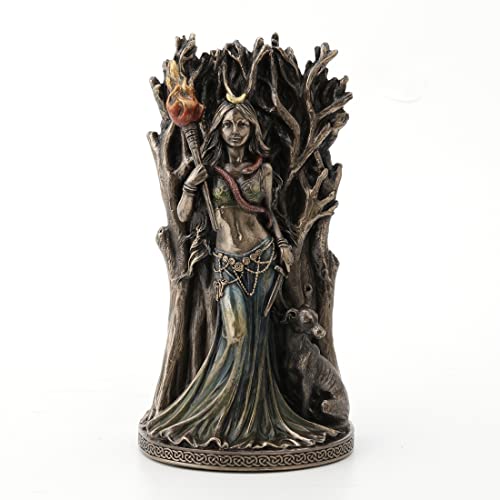 Unicorn Studio Veronese Design 8 1/4" Hecate Greek Goddess of Magic and Her Hound