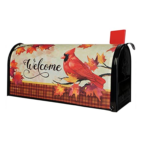 Carson Home Accents Autumn Day Cardinal Mailbox Cover, 20-inch Height, Christmas