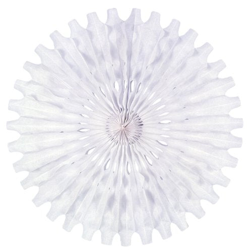 Beistle Tissue Fan (white) Party Accessory  (1 count)