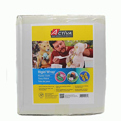 ACT√çVA Products Rigid Wrap Premium Plaster Cloth, 20 pounds, White