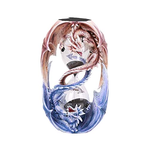 Pacific Trading Giftware Anne Stokes Age of Dragons Dual Winged Dragons Sand Timer Home Tabletop Decorative Resin Figurine