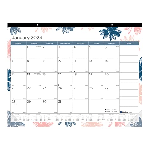 Rediform Blueline Monthly Desk Pad, Passion Design