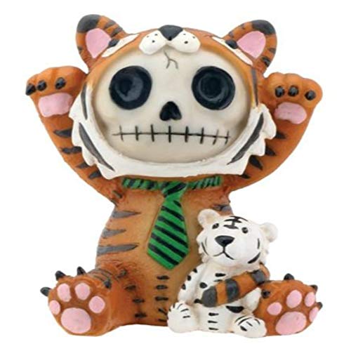 Pacific Trading Brown Tigrrr with Small Tiger Furry Bones Collectible Statue