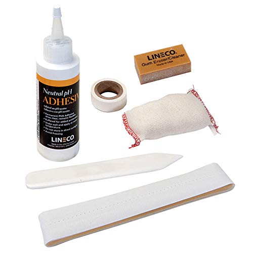 Lineco Book Repair Kit for Simple Repairs and Cleaning